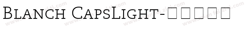 Blanch CapsLight字体转换